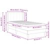 vidaXL Cadre de lit avec matelas Gris fonc&eacute; 90 x 190 cm Velours