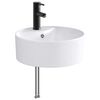 vidaXL Lavabo de salle de bains Noir Mat 40,5 x 40,5 x 15 cm m&eacute;tal