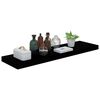 vidaXL Étagère murale flottante 2 pcs Noir brillant 90x23,5x3,8 cm MDF