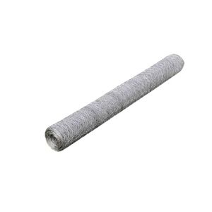vidaXL Grillage pour voli&egrave;re Acier galvanis&eacute; 25 x 0,75 m Argent&eacute;