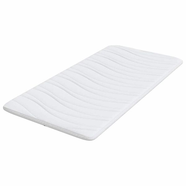 vidaXL Surmatelas Blanc 90 x 190 cm Tissu en Tricot