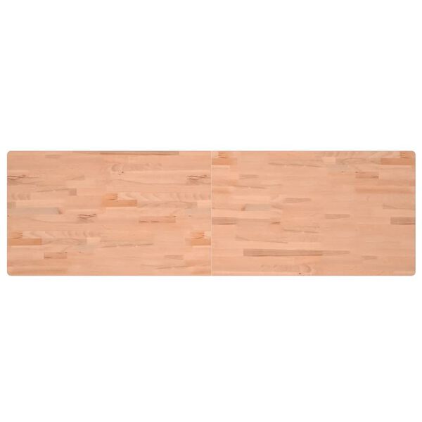 vidaXL Dessus de bureau 180x55x2,5 cm bois massif de h&ecirc;tre