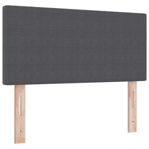 vidaXL T&ecirc;te de lit LED avec t&ecirc;te de lit Gris fonc&eacute; 80 cm Polyester