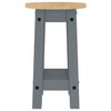 vidaXL Tabourets de bar lot de 2 gris bois massif de pin