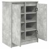 vidaXL Armoire &agrave; chaussures gris b&eacute;ton 57x34x76 cm bois d'ing&eacute;nierie