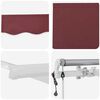 vidaXL Auvent r&eacute;tractable automatique bordeaux 300x250 cm
