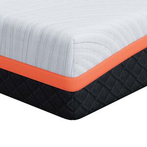 vidaXL Matelas Blanc et Gris 180 x 200 cm Tissu jacquard
