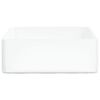 vidaXL Lavabo blanc 37x37x13 cm c&eacute;ramique carr&eacute;
