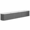vidaXL Lit sur&eacute;lev&eacute; de jardin Acier galvanis&eacute; Anthracite