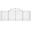 vidaXL Paniers &agrave; gabions arqu&eacute;s 7 pcs 200x50x60/80 cm Fer galvanis&eacute;