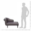 vidaXL Chaise longue Marron Similicuir