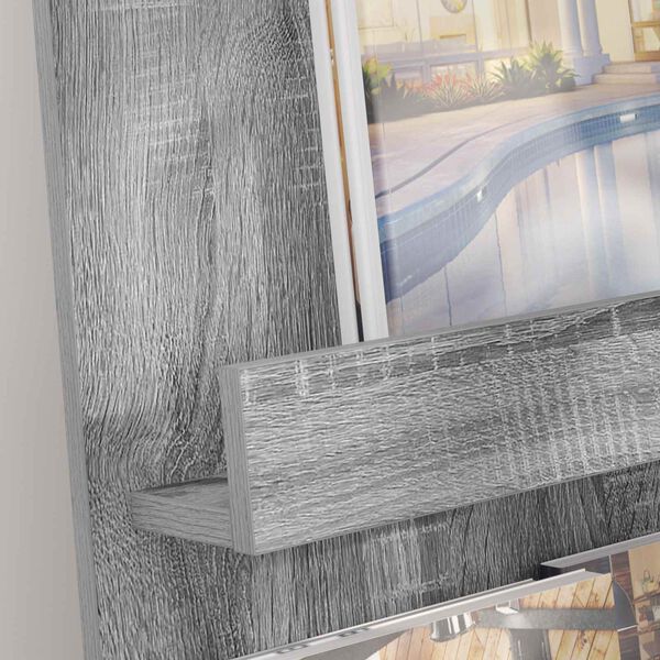 vidaXL &Eacute;tag&egrave;re &agrave; magazines avec &eacute;tag&egrave;re Gris Sonoma 43 x 11 x 102 cm