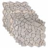 vidaXL Carreaux Mosa&iuml;ques Cr&egrave;me 30 x 30 cm Marbre
