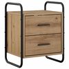vidaXL Cabinet de chevet suspendu Ch&ecirc;ne artisanal 40 x 30 x 50 cm