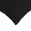 vidaXL Coussins de canapé 2 pcs Noir 60 x 40 cm tissu
