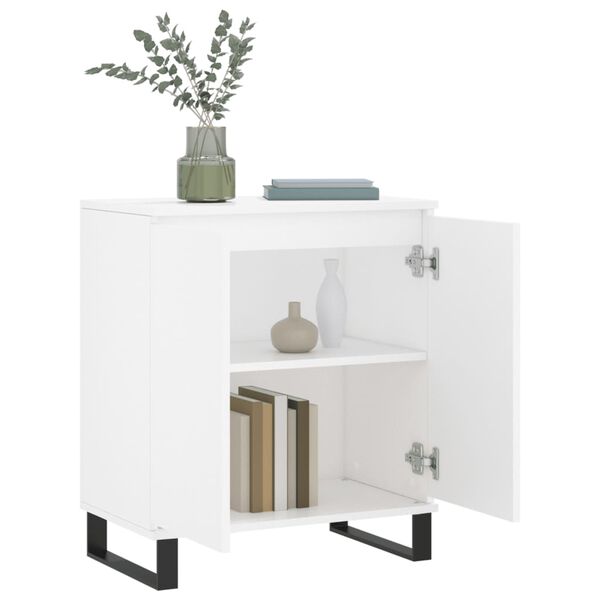 vidaXL Buffet Blanc 60x35x70 cm Bois d'ing&eacute;nierie