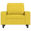 vidaXL Fauteuil Jaune clair 60 cm Tissu