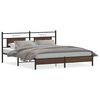 vidaXL Cadre de lit sans matelas ch&ecirc;ne marron 183x213 cm