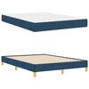 vidaXL Lit &agrave; ressorts avec matelas Bleu 140 x 190 cm tissu