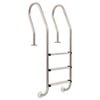 vidaXL &Eacute;chelle de piscine &agrave; 3 &eacute;chelons Acier inoxydable 304 120 cm