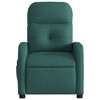 vidaXL Fauteuil de massage inclinable Vert fonc&eacute; Tissu