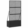 vidaXL Cache-pot de jardin Noir 70 x 30 x 135 cm M&eacute;tal