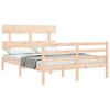vidaXL Cadre de lit sans matelas 140x200 cm bois massif