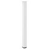vidaXL Pieds de table de bar 4 pi&egrave;ces Blanc 110-112 cm Acier