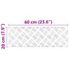 vidaXL Nez de marche Rectangulaire 4 pcs Argent&eacute; 60 x 20 cm Aluminium