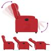 vidaXL Fauteuil inclinable &eacute;lectrique Rouge Similicuir