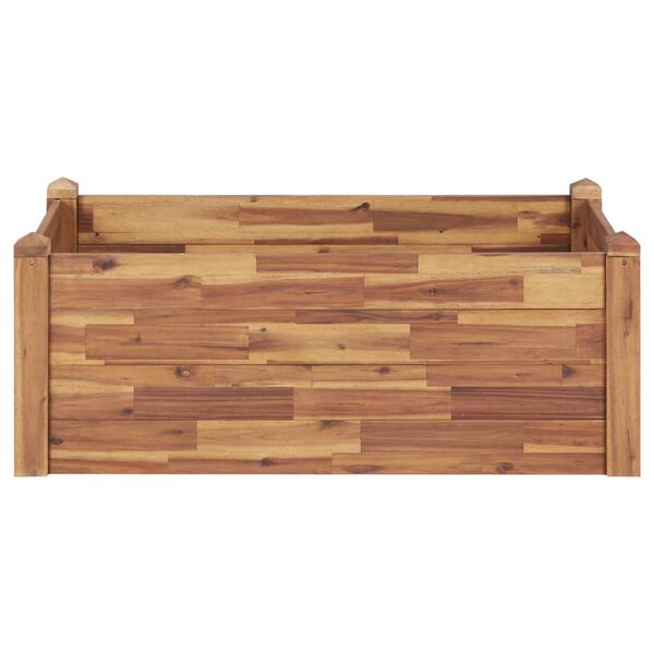 vidaXL Lit sur&eacute;lev&eacute; de jardin 110x60x44 cm Bois massif d'acacia