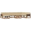 vidaXL Ensemble de canap&eacute;s d'ext&eacute;rieur 9 pcs Naturel et Beige