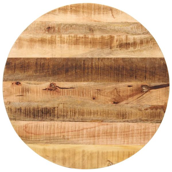 vidaXL Dessus de table &Oslash; 80x3,8 cm rond bois massif de manguier brut