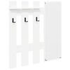 vidaXL Porte-manteau mural Montage mural Blanc 100 x 10 x 100 cm