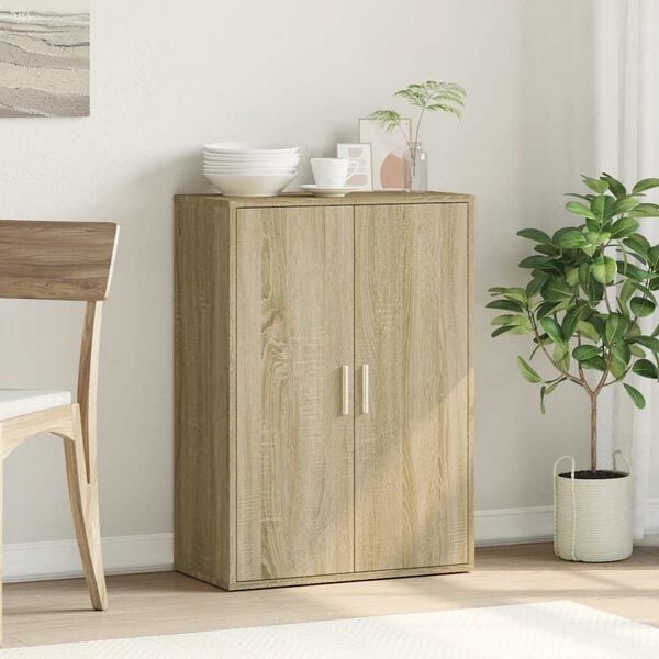 vidaXL Buffet ch&ecirc;ne sonoma 60x31x84 cm bois d'ing&eacute;nierie