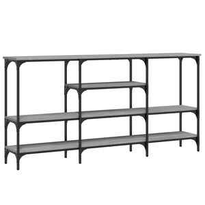 vidaXL Table console sonoma gris 160x29x80 cm bois d'ing&eacute;nierie