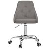 vidaXL Chaise pivotante de bureau Gris fonc&eacute; Tissu