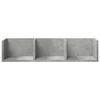 vidaXL Armoires murales 2pcs gris béton 75x18x16,5cm bois d'ingénierie
