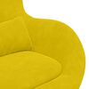 vidaXL Fauteuil &oelig;uf Jaune 63 x 73 x 90 cm Velours