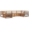 vidaXL Ensemble de canap&eacute;s d'ext&eacute;rieur 6 pc Naturel