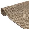 vidaXL Tapis de couloir aspect sisal sable 50x150 cm