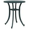 vidaXL Table de jardin vert &Oslash;48x53 cm aluminium coul&eacute;