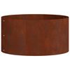 vidaXL Anneau de jardini&egrave;re 5 pc Rouill&eacute; 40 x 40 x 20 cm Acier patin&eacute;