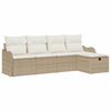 vidaXL Ensemble de canap&eacute; de jardin 5 pc Poly rotin