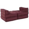 vidaXL Unit&eacute; de canap&eacute; modulaire Tissu Marron 210 x 140 x 56 cm