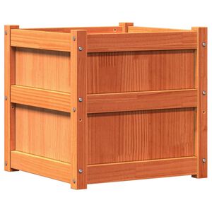 vidaXL Jardini&egrave;re cire marron 50x50x50 cm bois de pin massif