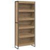 vidaXL Biblioth&egrave;que 80 x 30 x 189,5 cm Bois d'ing&eacute;nierie Ch&ecirc;ne artisan