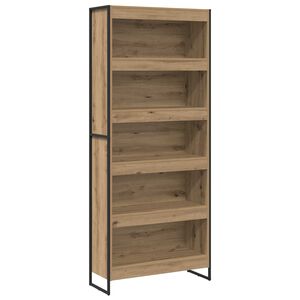 vidaXL Biblioth&egrave;que 80 x 30 x 189,5 cm Bois d'ing&eacute;nierie Ch&ecirc;ne artisan