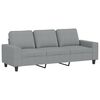 vidaXL Canap&eacute; &agrave; 3 places Gris clair 180 cm Tissu