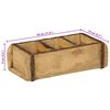 vidaXL Plateau 4 pcs Marron 30 x 14 x 9 cm Bois Recycl&eacute; Solide